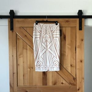 Thalia Sodi White Midi Skirt